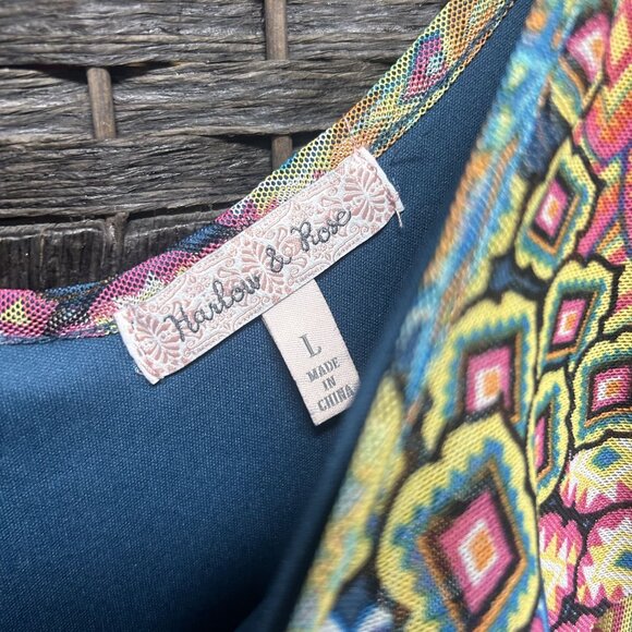 Harlow & Rose Netted Slip Midi Dress Size Large - Picture 2 of 7